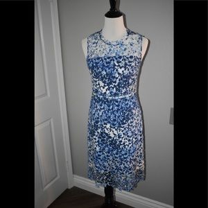 t Tahari beautiful blue dress size 4